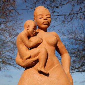 Urne artistique symbolique “mère à l’enfant”