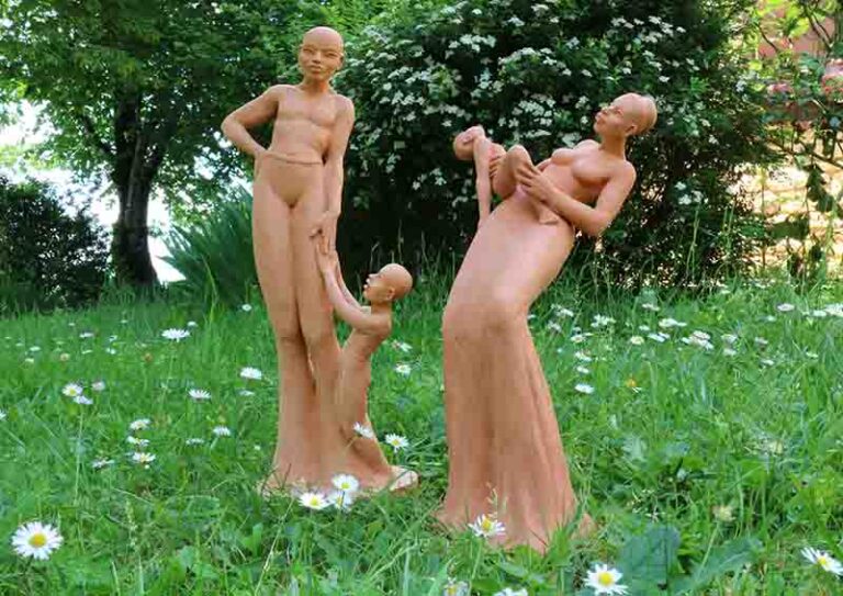 famille au jardin isabelle mounier