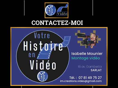 Votre histoire en vidéo, Sarlat, Périgord, carte de visite