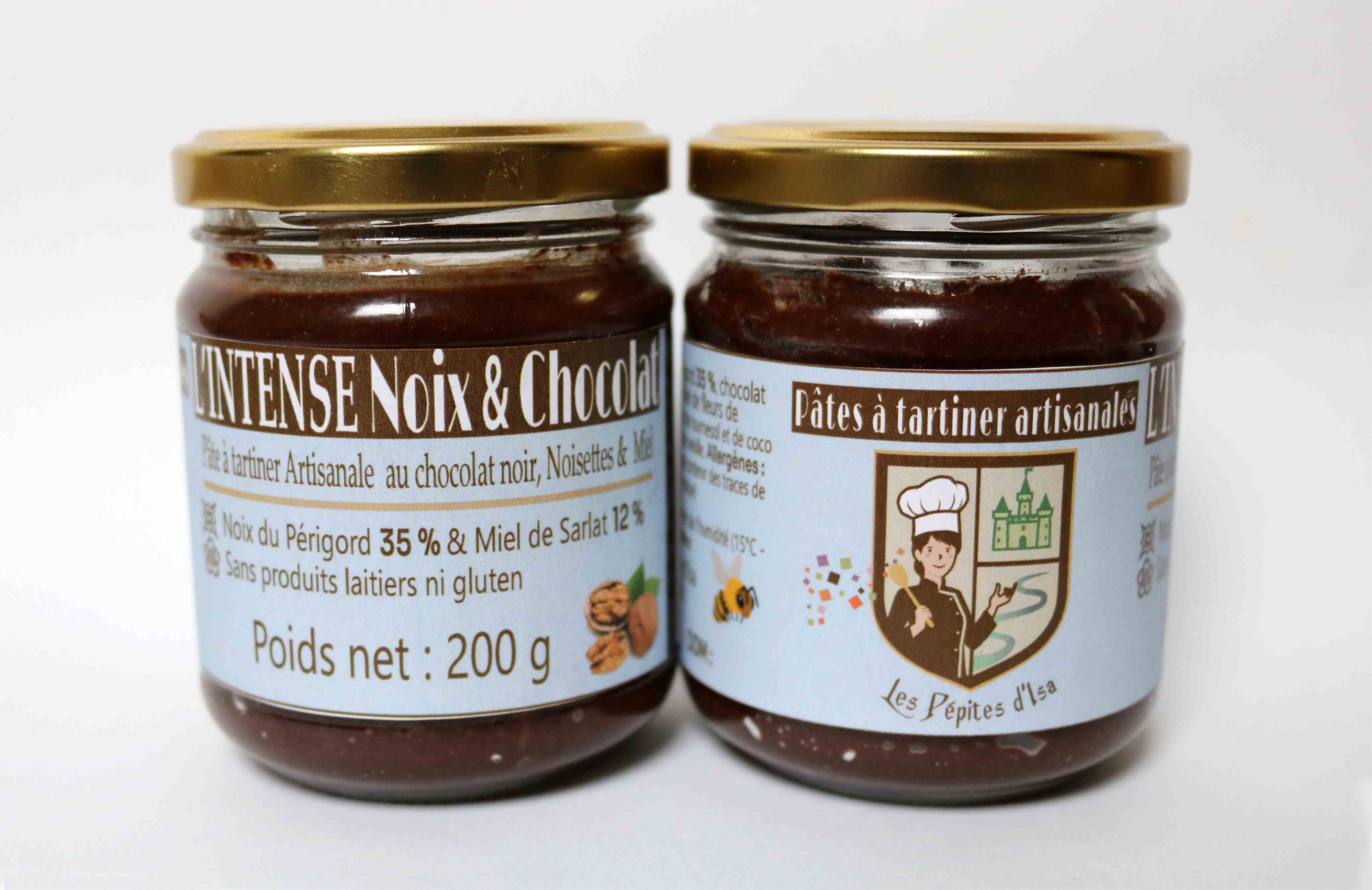 Pot de pâte à tartiner artisanale L’Intense Noix & Chocolat