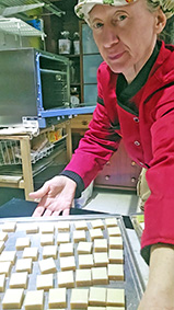 Calissons réalisés pendant l’atelier